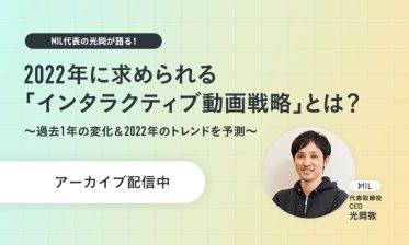 2022年に求められる「インタラクティブ動画戦略」とは？
