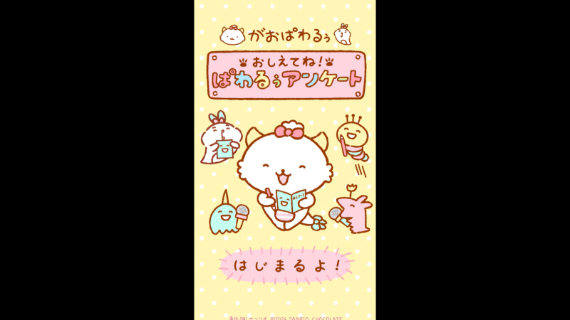サンリオ様（アンケート体験）